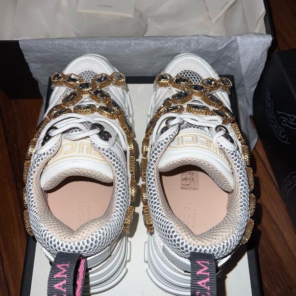 Gucci Flashtrek Sneakers With Removable Crystals, Size 6 - Picture 5 of 8